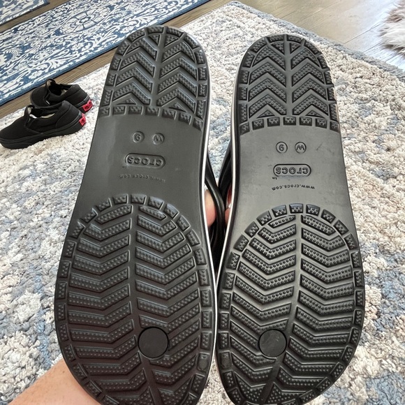 Crocs Black Flip Flops - Picture 2 of 3